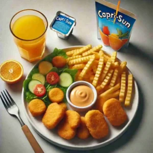 Nugettes + Frites + Jus Abtal